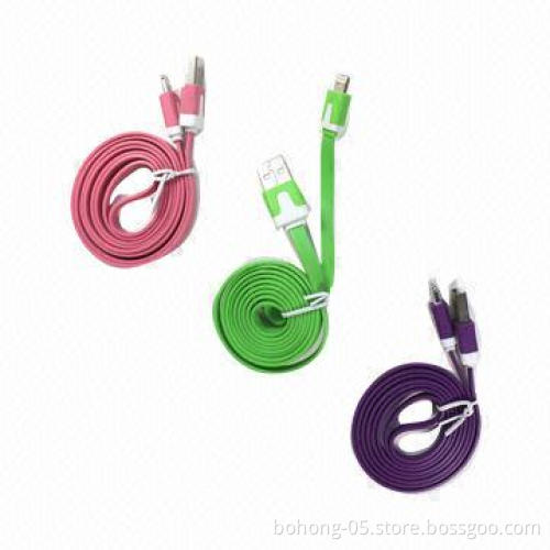 Mobile phone-PC Data Cables for iPhone 5, Double-color Line